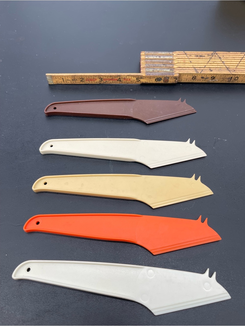 5 Vintage Tupperware Cheese Slicer/Spreader Tools